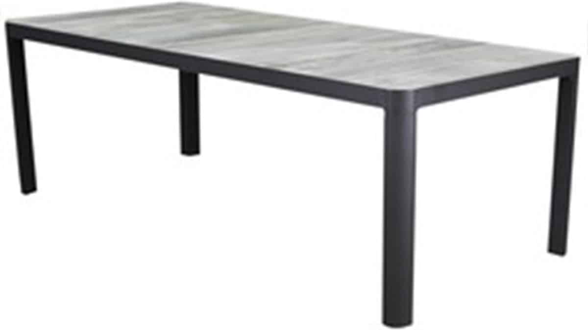 nancy new delhi dining tuinset 220x100xh74,5 7 delig aluminium verstelbaar