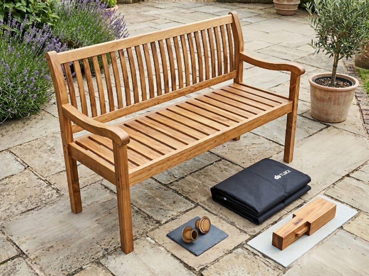 nordic solid wood tuinbank 150 cm weerbestendige massief houten
