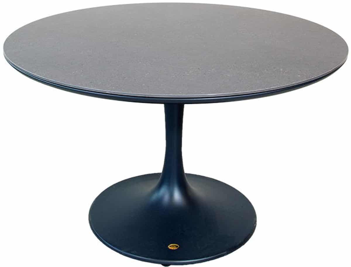 oosterik home bridgeport dining tafel midnight grey dia. 120