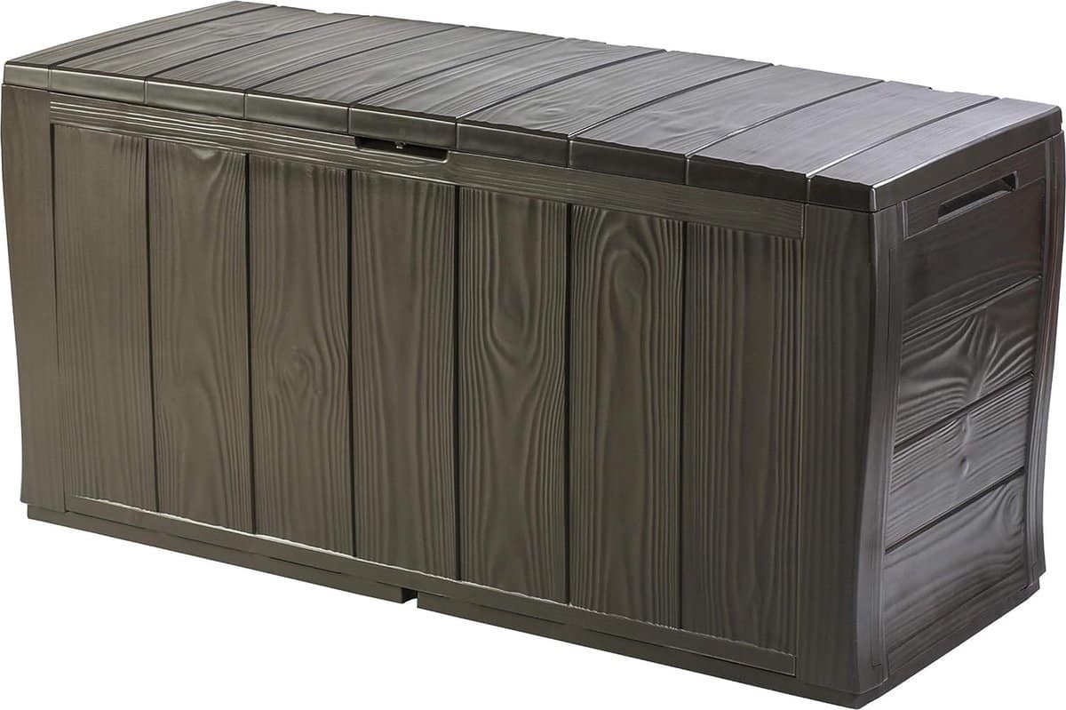 opbergbox 270 liter bruine sherwood extra groot