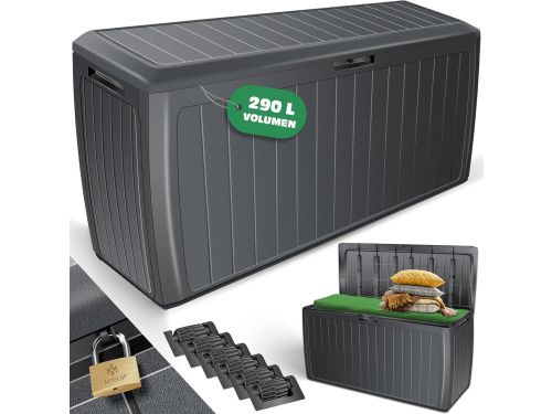 Opbergbox 290 liter met wieltjes en handgrepen - Waterdichte kussenbox