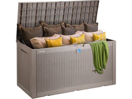 Opbergbox 378,5L PP-apparatuurbox 1220x545x623mm Opbergbox voor buiten 299kg draagvermogen Tuinbox