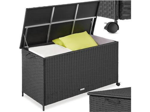 Opbergbox Tuin - Kussenbox Wicker - Spullen Opbergen - Waterdicht