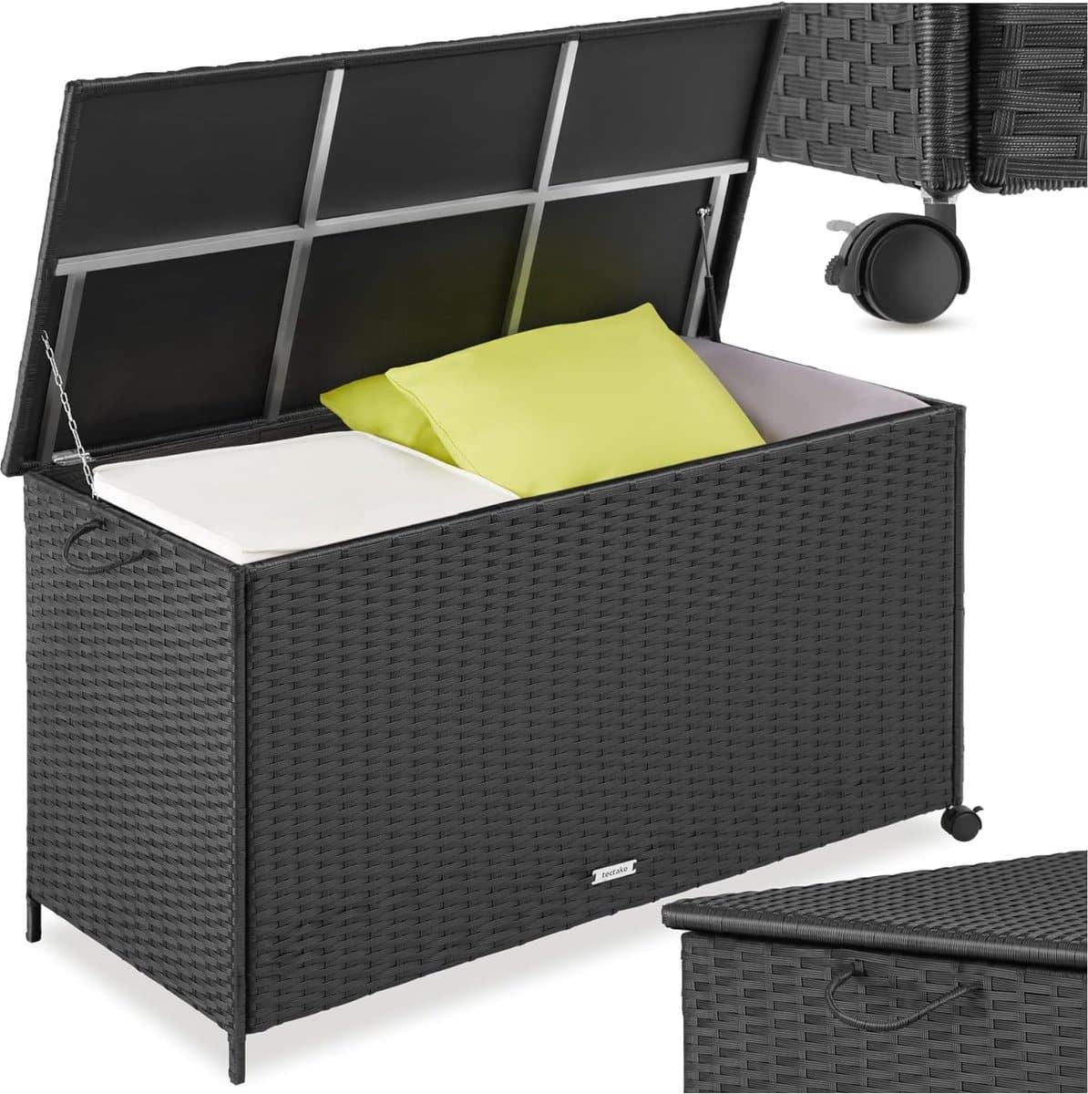 opbergbox tuin kussenbox wicker spullen opbergen waterdicht