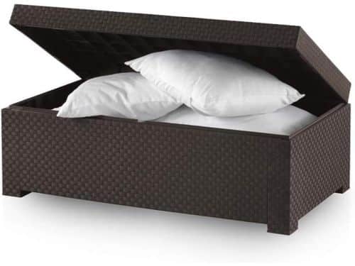 Opbergbox Tuinkussenbox Shaf Diva Deksel Wenge - Tuinmeubel Terras Balkon