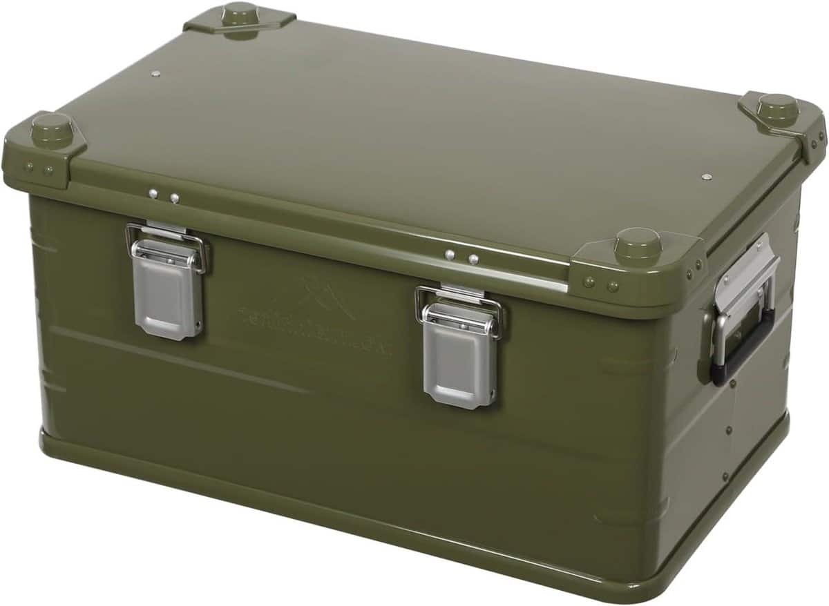 opbergdoos aluminium stapelbox outdoor camping benodigdheden opbergen