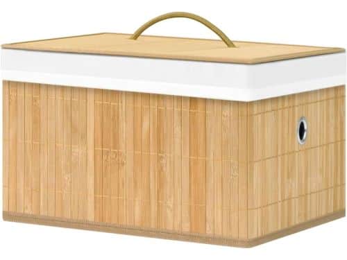 Opbergdozen Bamboe - Kussenbox Tuin - Spullen Organiseren - Milieuvriendelijk