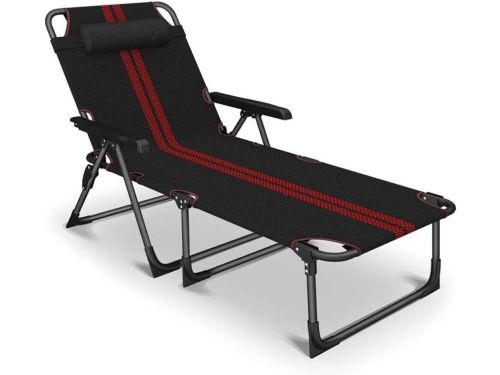 Opklapbare Ligstoel - Tuinstoel Lounger - Ontspannen Buiten - 5