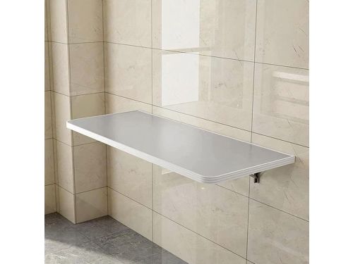 Opklapbare wandtafel - Klaptafel muur - Ruimtebesparend werken - Roestvrij