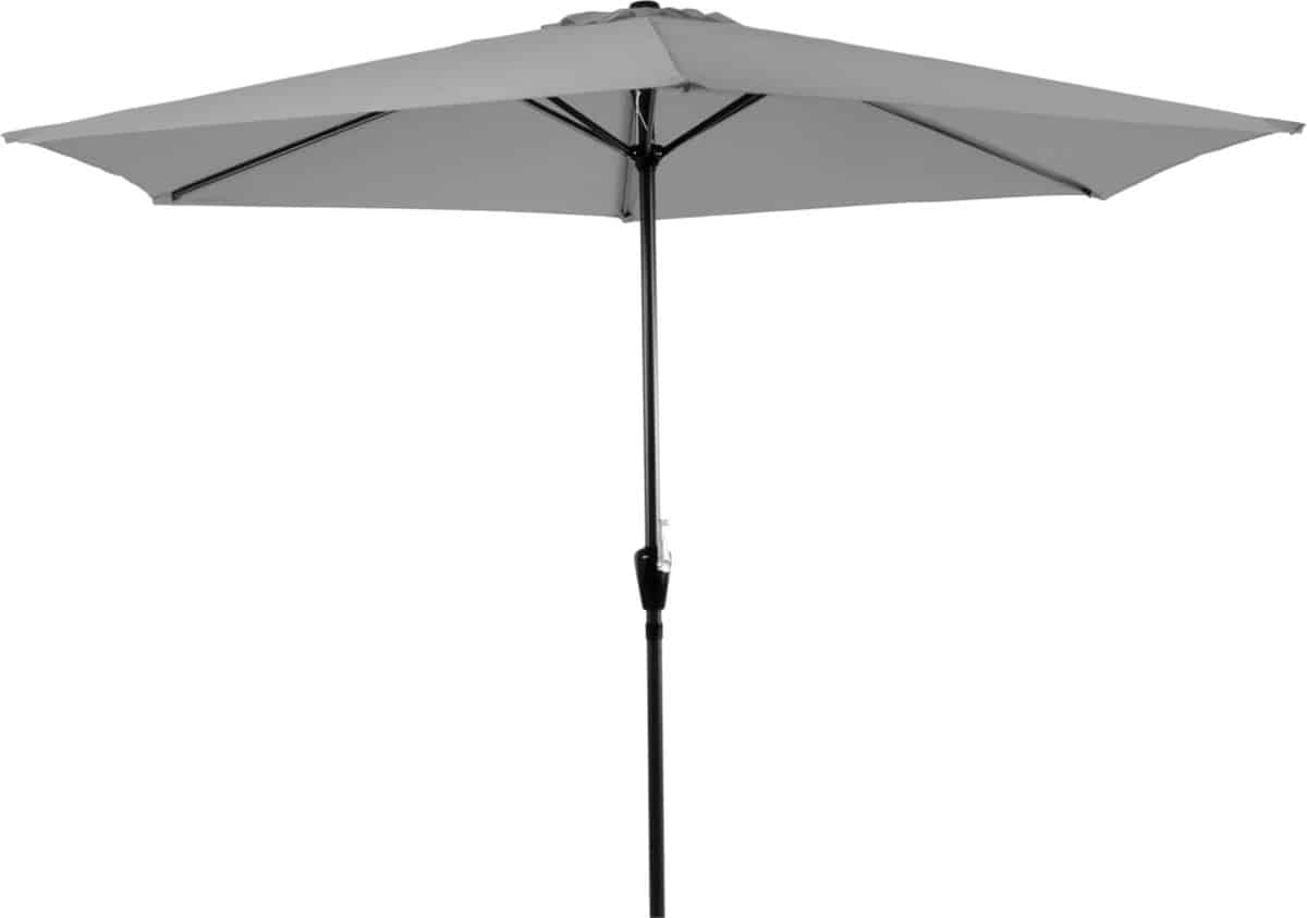 outdoor living parasol gemini licht grijs Ø3mtr