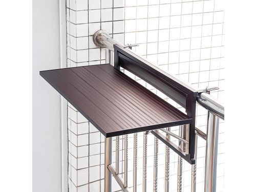 Outdoor Opvouwbare Bijzettafel - Wandmontage Aluminium Balkontafel, Draagbare Deck Tafel