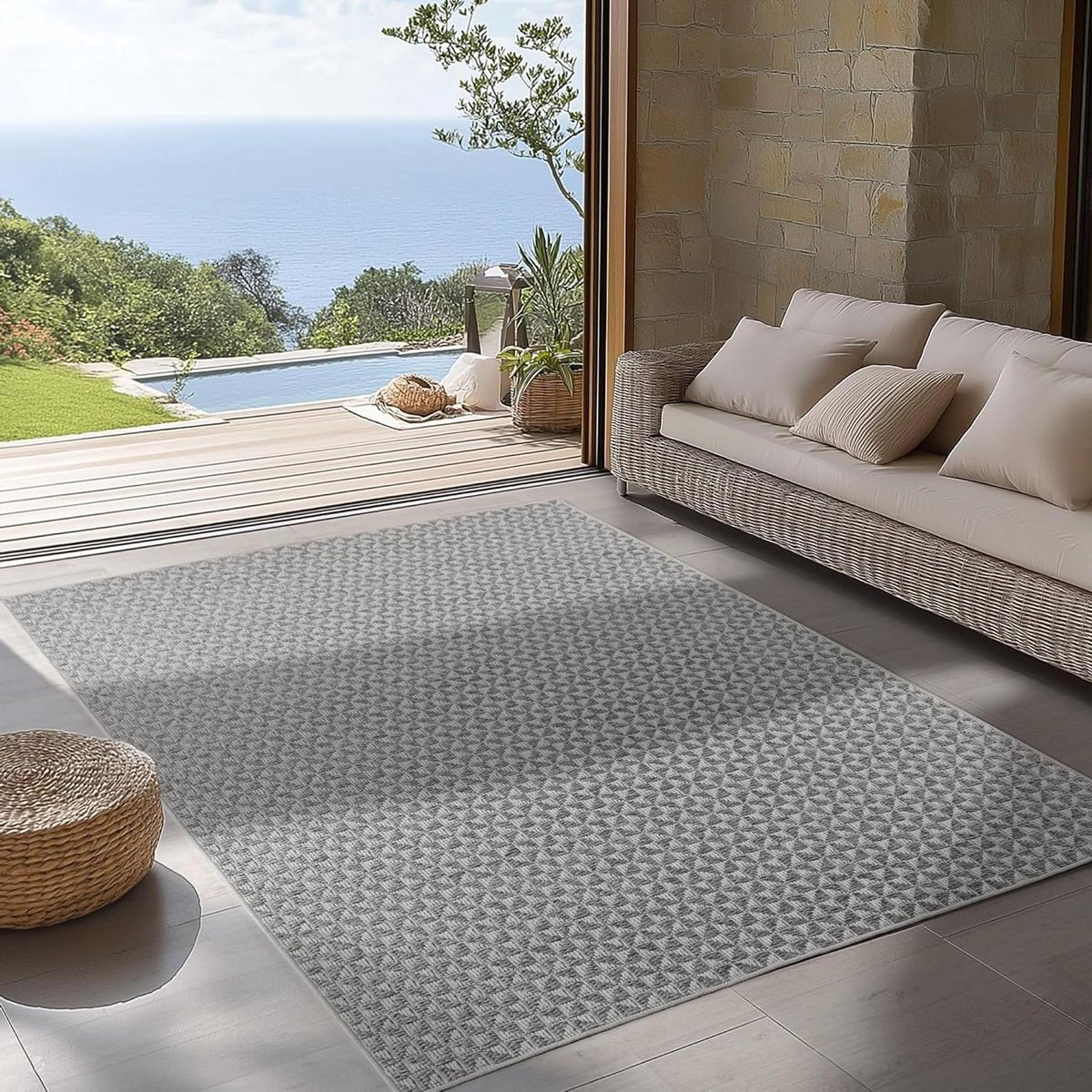 outdoor tapijt buitenkleed terras balkon aankleden weerbestendig