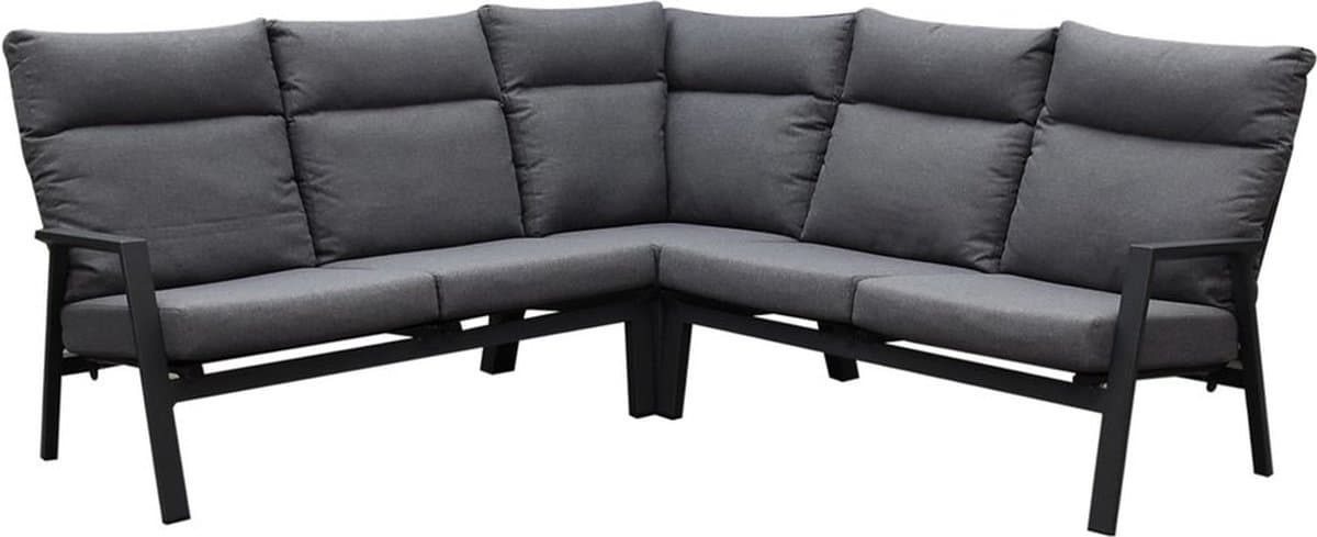 pacific hoek loungeset 3 delig aluminium antraciet
