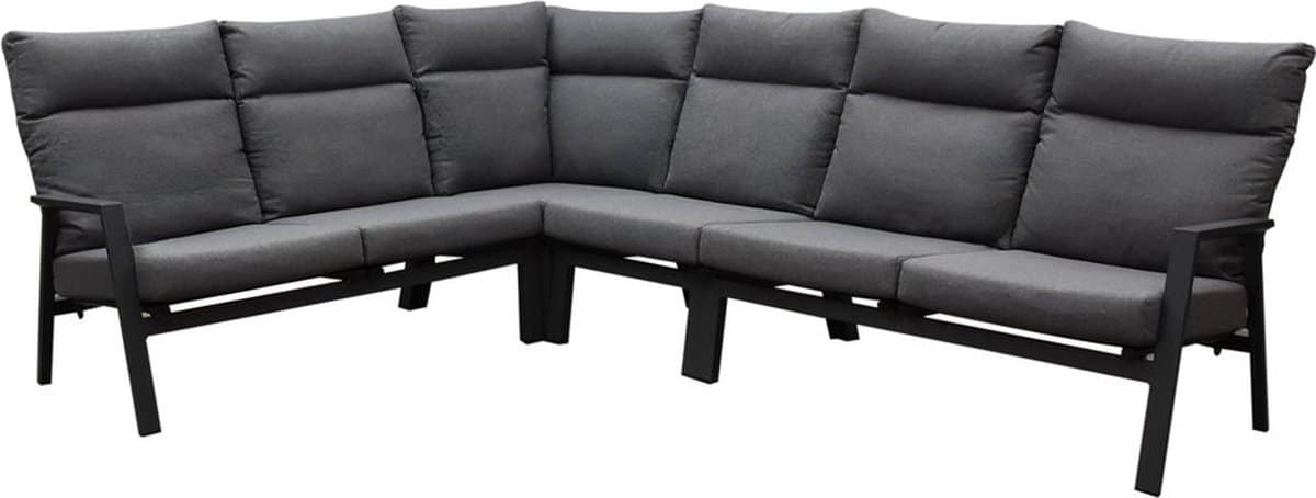 pacific hoek loungeset 4 delig aluminium antraciet