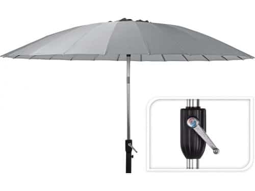 Parasol Shanghai - Kantelbaar - Ø270cm - Licht Grijs