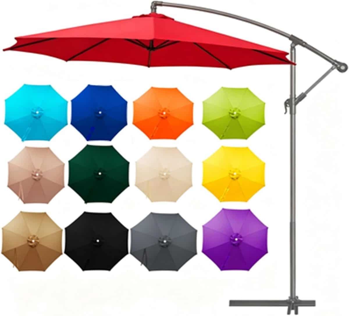 parasol vervangdoek parasolhoes terras bescherming buiten geventileerd