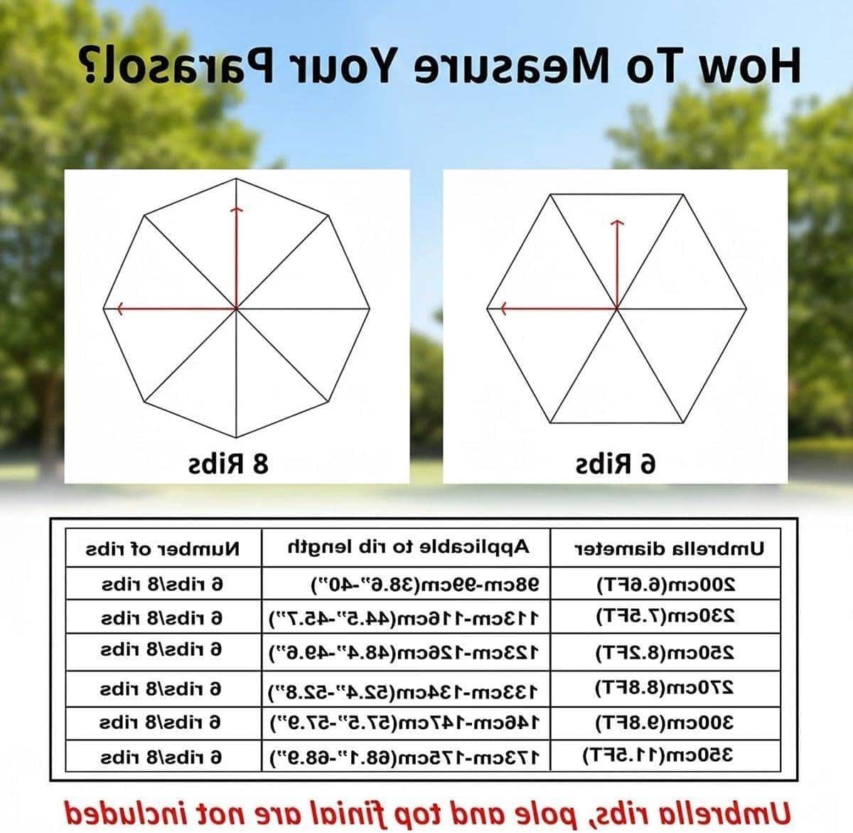 parasol vervanghoes parasolhoes tuin bescherming buiten waterdicht