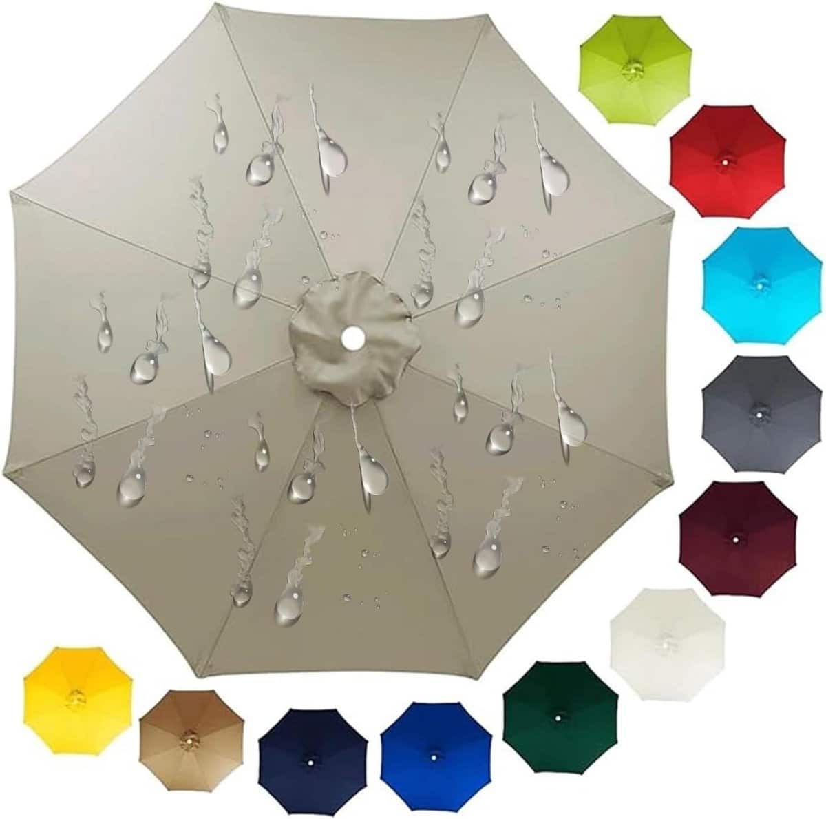 parasol vervangingsdoek parasolhoes umbralla cover buiten schaduw creëren