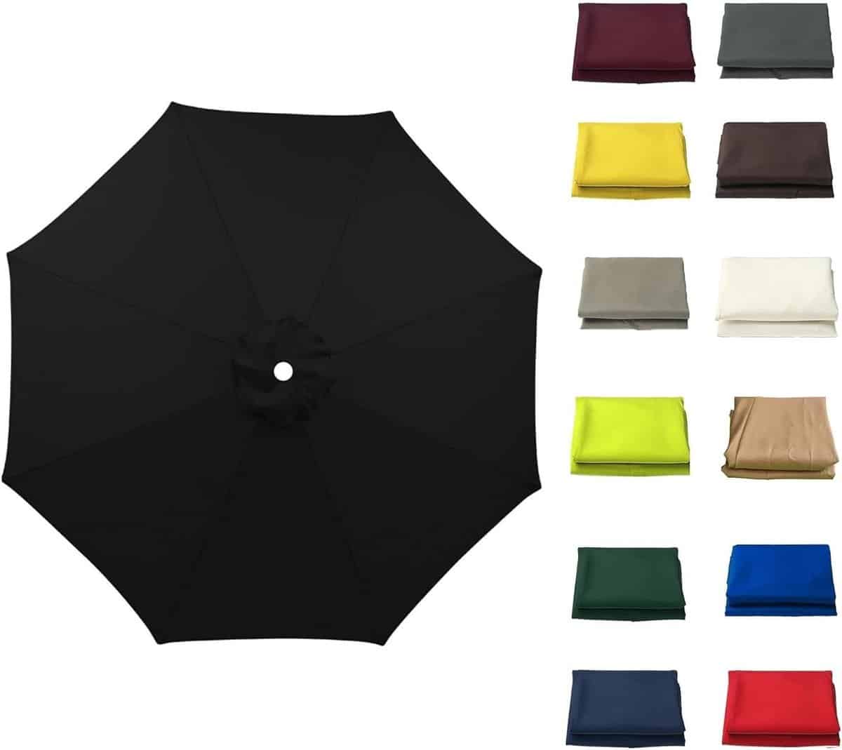 parasol vervangingsluifel parasolhoes tuin schaduw waterdicht uv bestendig