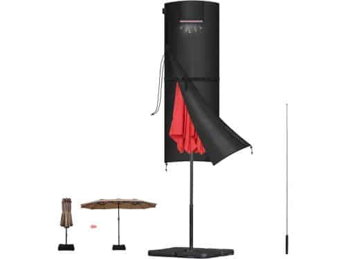 Parasolhoes Dubbel - Afdekhoes Tuin - Bescherming Buiten - Waterdicht