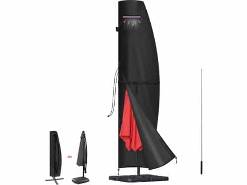 Parasolhoes LAMUNI - Waterdichte Beschermhoes voor Grote Tuinparasol - 420D