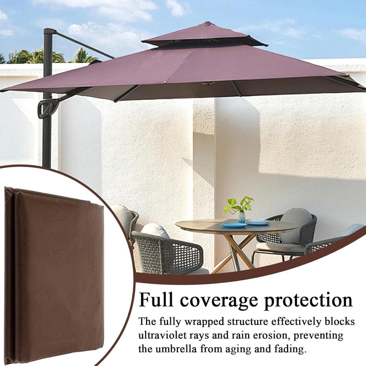 parasolhoes terrasparasol beschermhoes parasol beschermen wind en