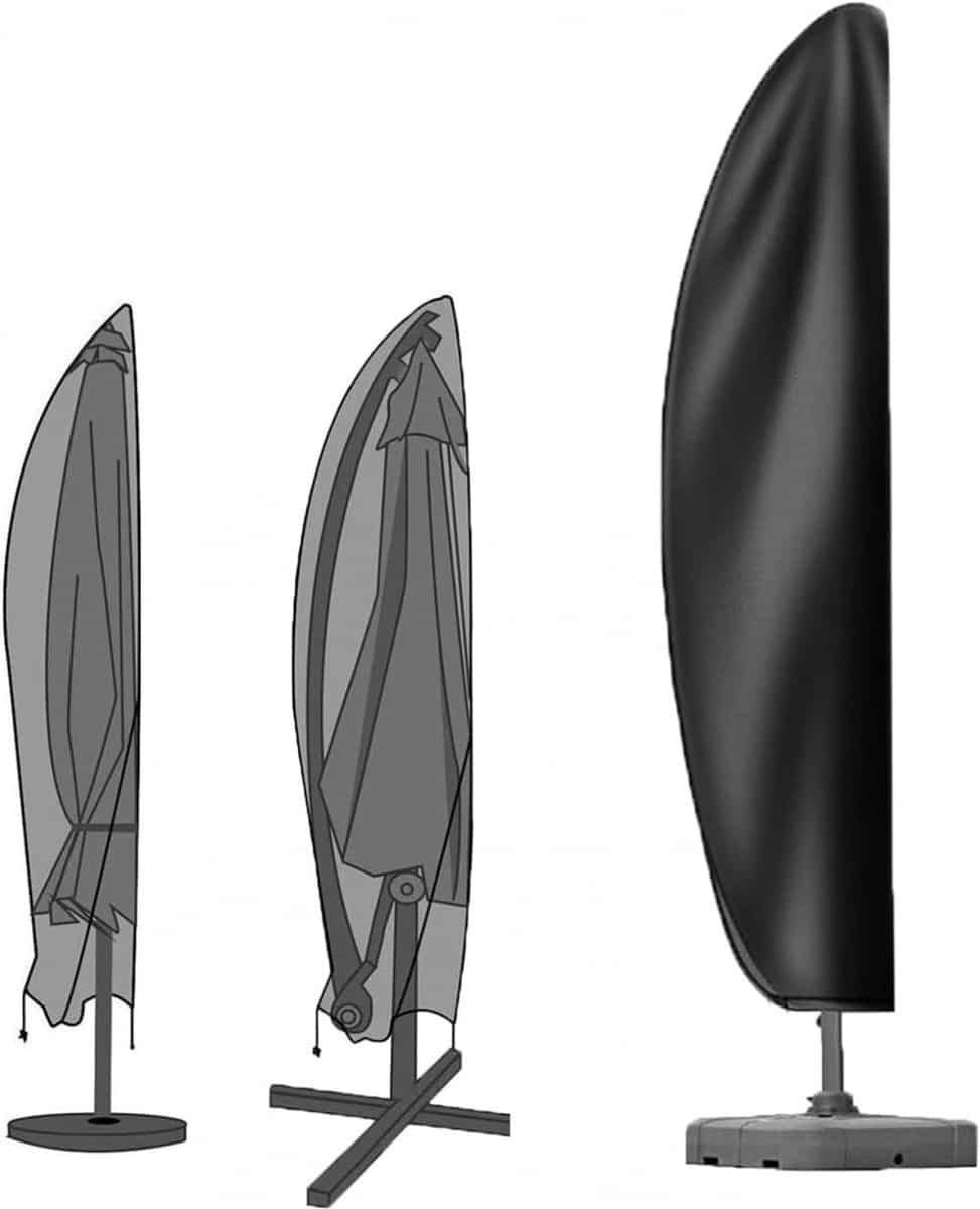parasolhoes uv beschermend hoes voor parasol buitenmeubilair beschermen