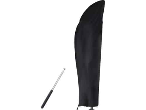 Parasolhoes zweefparasol-beschermhoes met stang - groot waterdicht lichtbestendig - 210D