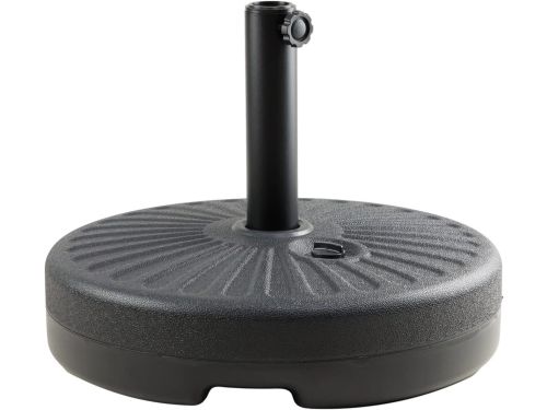 Parasolvoet design kunststof vulbaar 22 kg Zwart