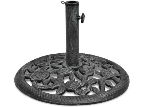 Parasolvoet Gietijzer - Parasolhouder Basis - Terras Beschermen - Bloemenrolpatroon