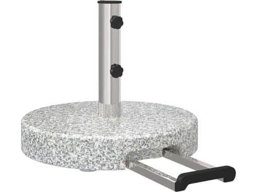 Parasolvoet met wielen - Granieten standaard - Stabiele parasolhouder
