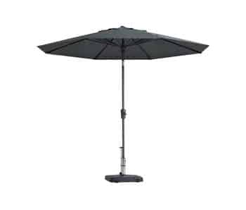 paros ii round grey stokparasol 300 cm zonwering madison madison
