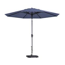 paros ii round safier blue stokparasol 300 cm zonwering madison madison