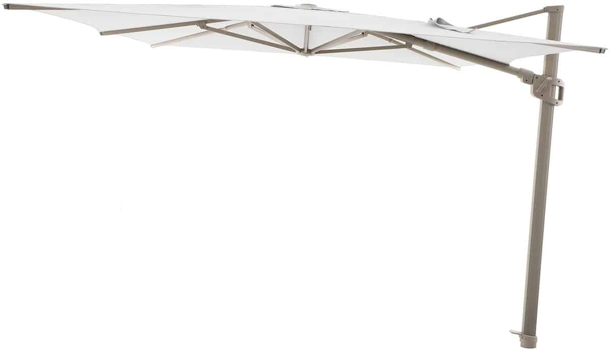 perfect shadow eclipse zweefparasol 300×300 cm. ultra latte/soft sand