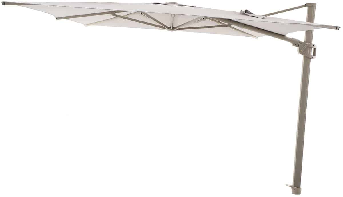 perfect shadow eclipse zweefparasol 400×300 cm. ultra latte/urban taupe