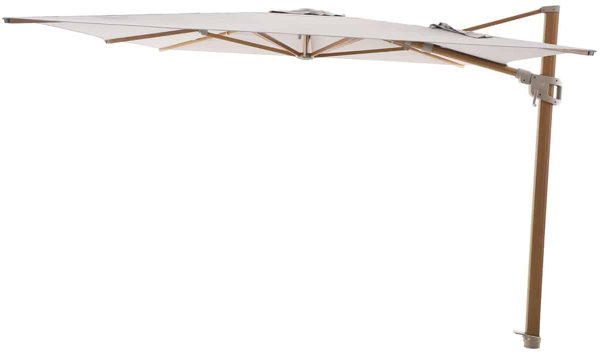perfect shadow eclipse zweefparasol 400×300 cm. ultra woodlook/urban taupe