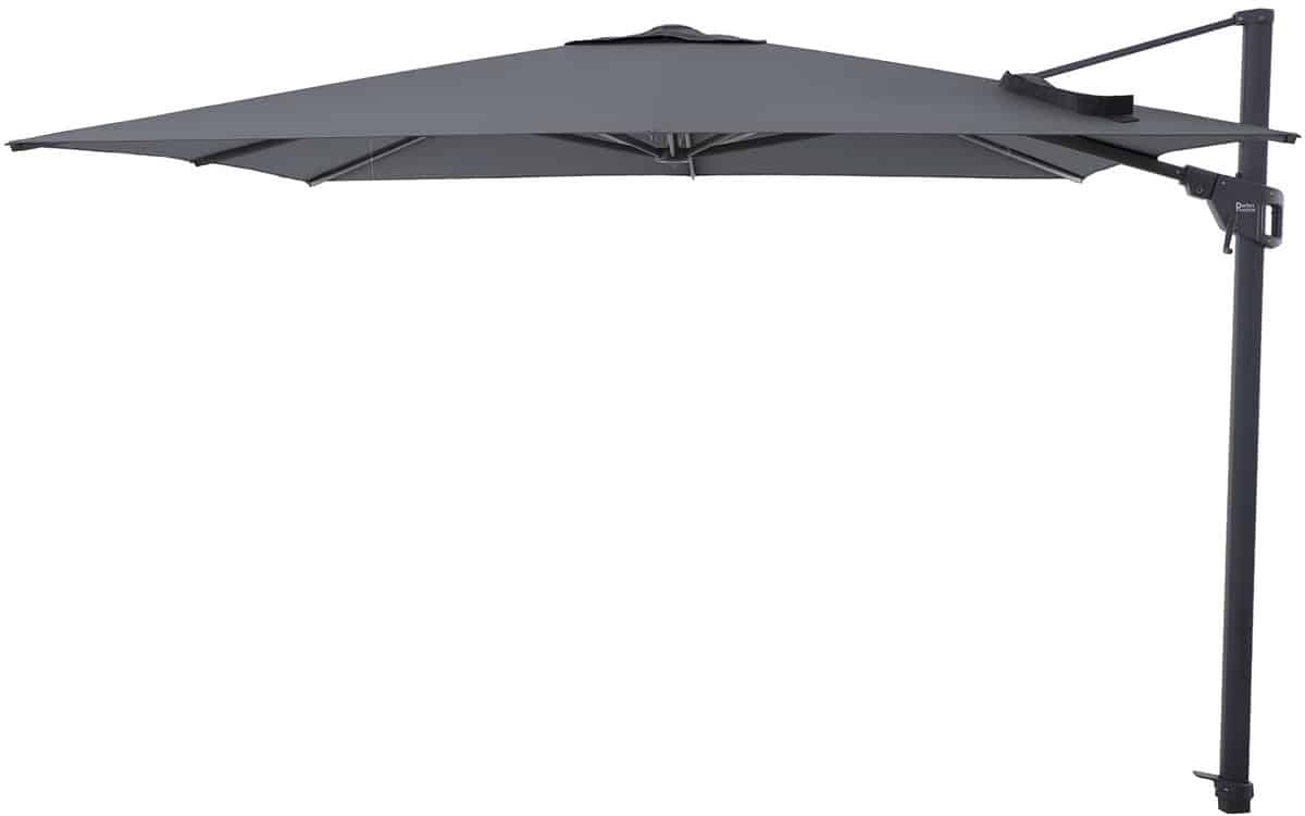 perfect shadow luna zweefparasol 300×300 cm. flex+ antraciet