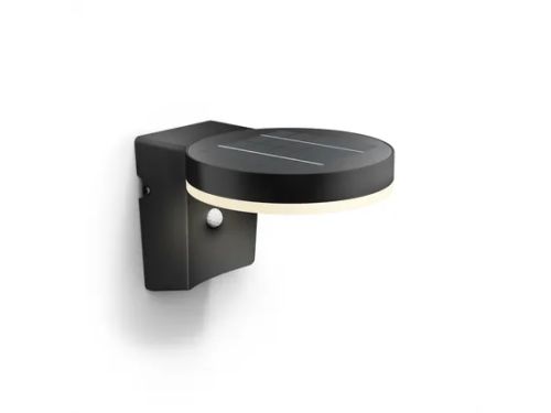 Philips Solar Wandlamp Zonal Round Sl10 Zwart