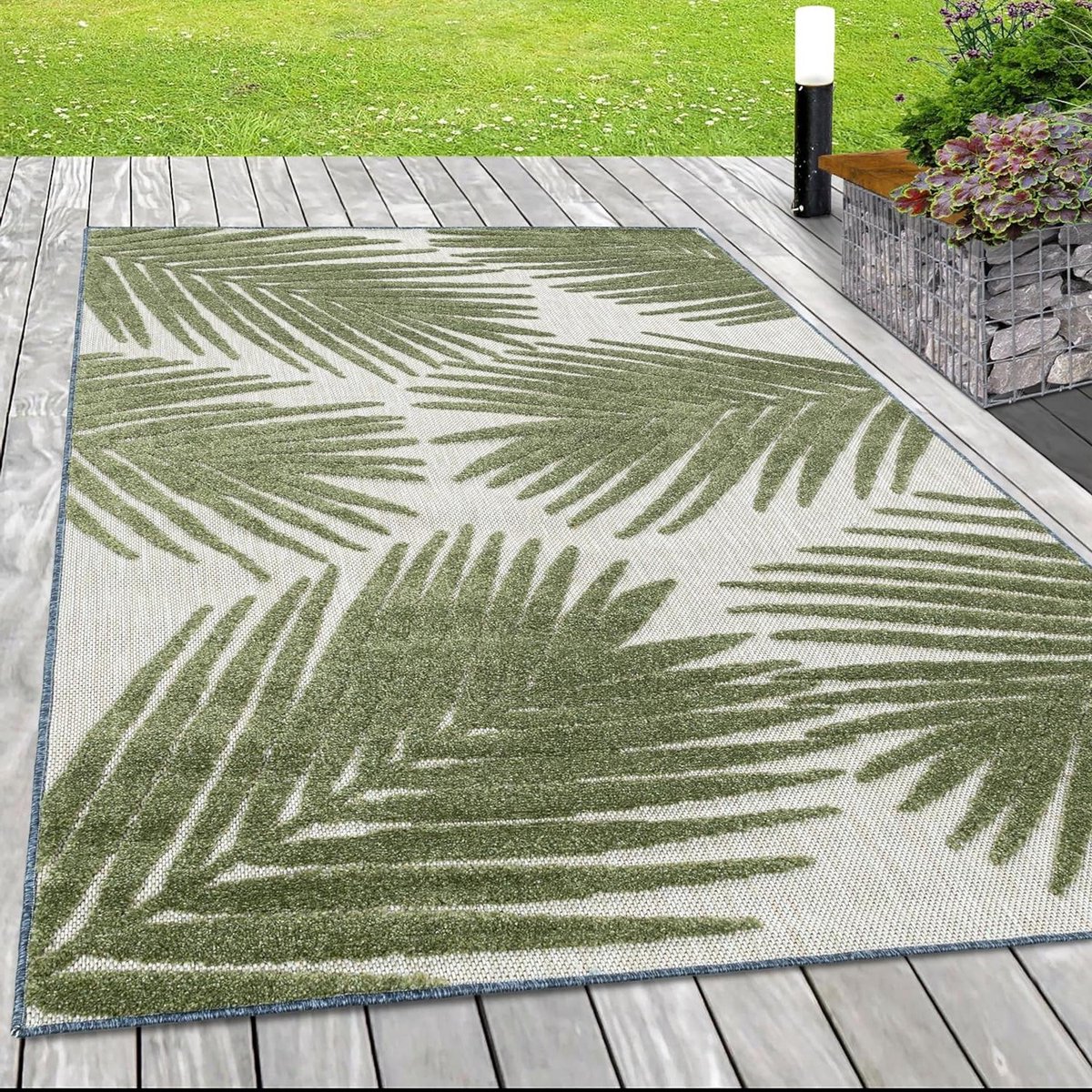 plat geweven tapijt buitenkleed terras binnen buiten gebruik