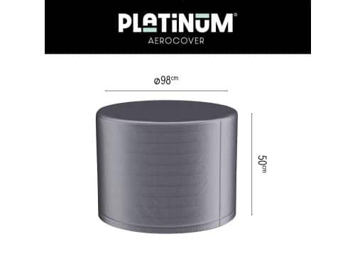 Platinum AeroCover - Loungetafelhoes - Ø98xH50cm - Ademend - Waterproof