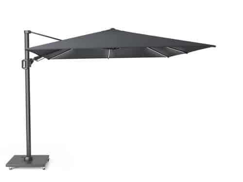 Platinum Challenger zweefparasol T2 3x3m (excl. voet) anthtracie GLOW
