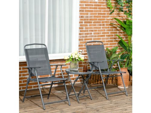 REDOM - Bistroset - 3-Delig Opklapbaar - Tuin En Balkon