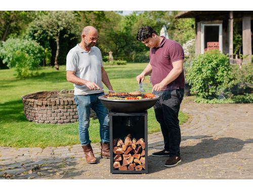 RJRoyal Living Amigo barbecue incl. hoes en houtopslag Ø67cm