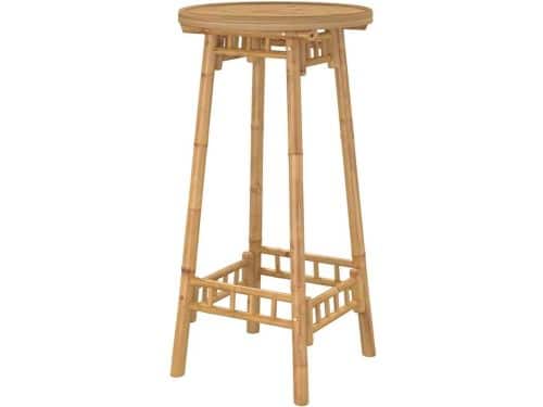 Ronde tuintafel - Bamboe bartafel - Buiten ontspannen - Met