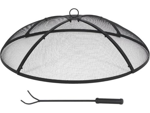Ronde Vuurplaats 30 Inch met Vonkscherm - Opvouwbaar en Zwaar