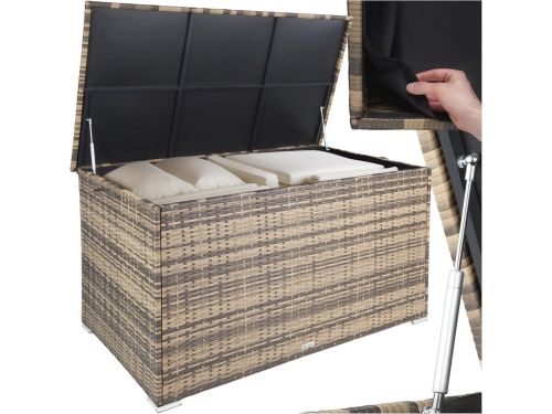 Ruime Tuin Opbergbox met Kussenopslag - Weerbestendig, Waterdicht & UV-bestendig