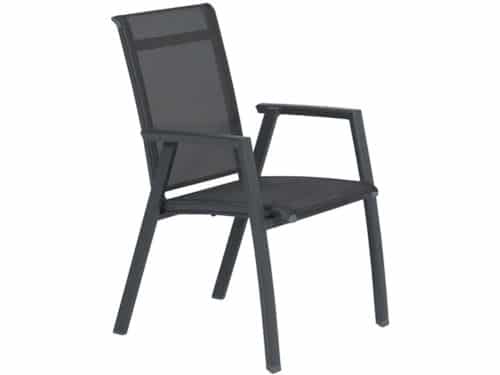 Santana dining tuinstoel donker grijs - 2 stuks