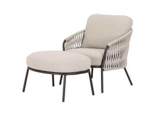 Sarenza lounge balkonset 2 delig zand rope terre frame