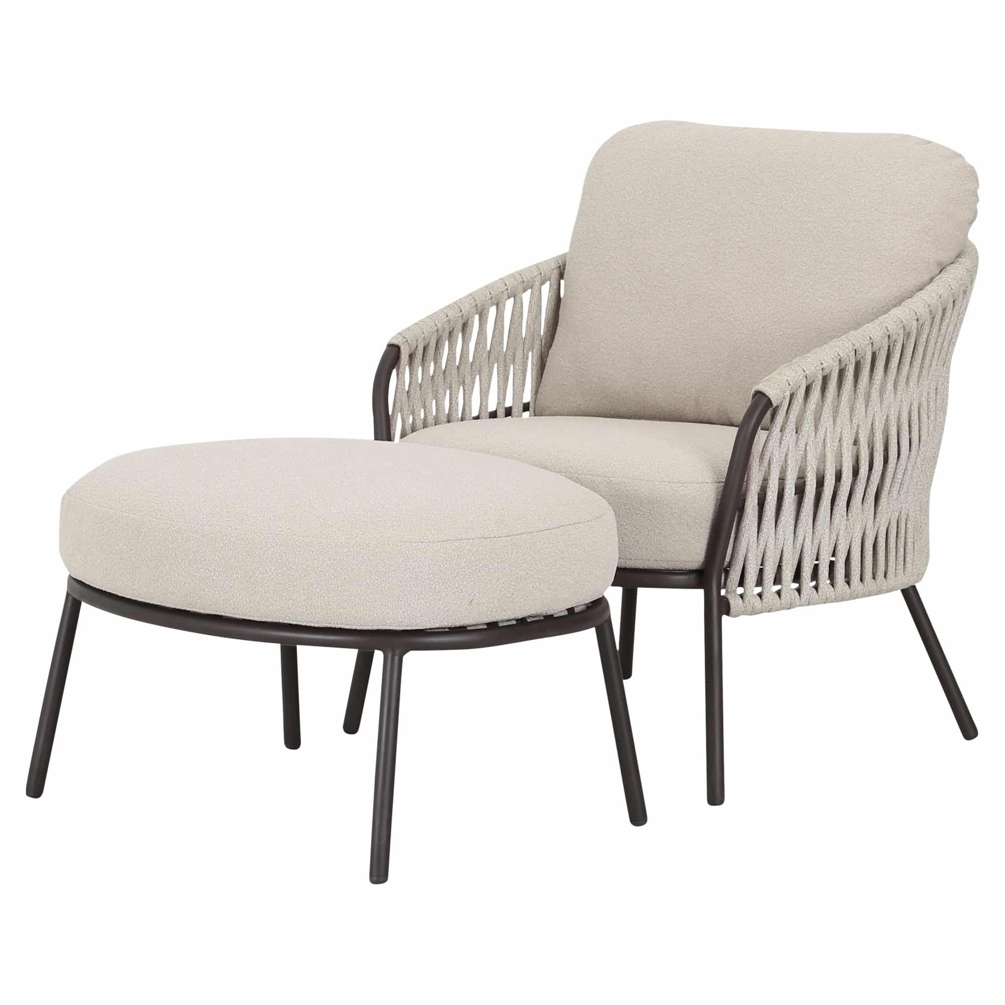 sarenza lounge balkonset 2 delig zand rope terre frame