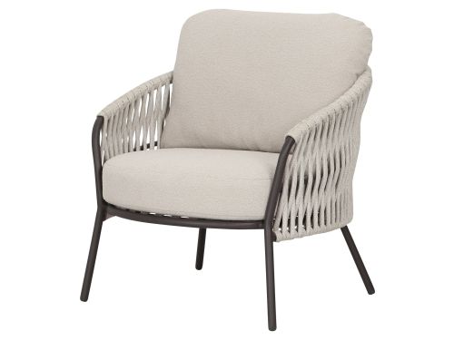 Sarenza lounge tuinstoel zand rope terre frame